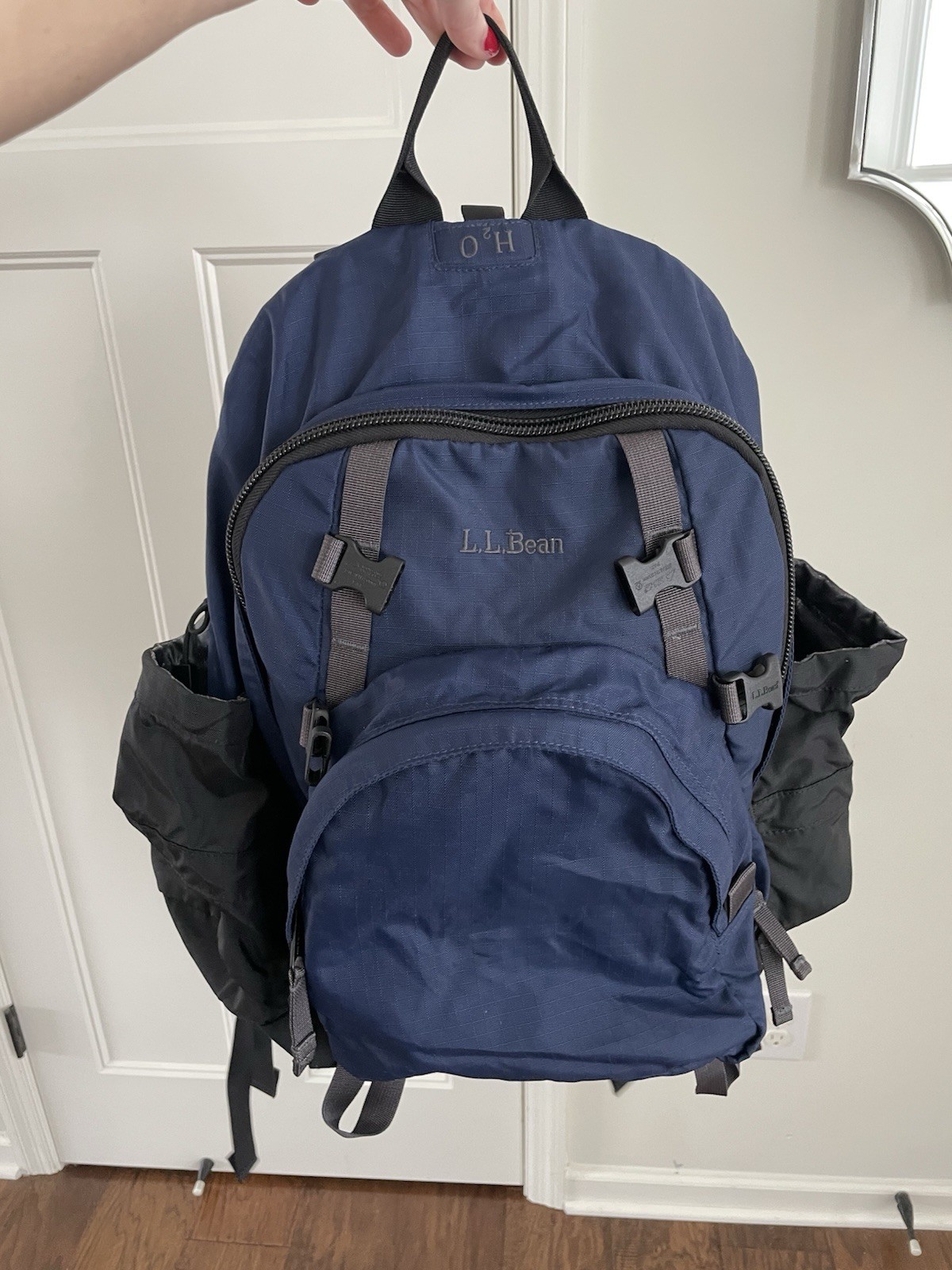 LL Bean Navy Backpack - image 7