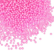 5Pack 0.06"-0.12" Foam Ball, Mini Foam Beads Balls for DIY Crafts, Peach Pink