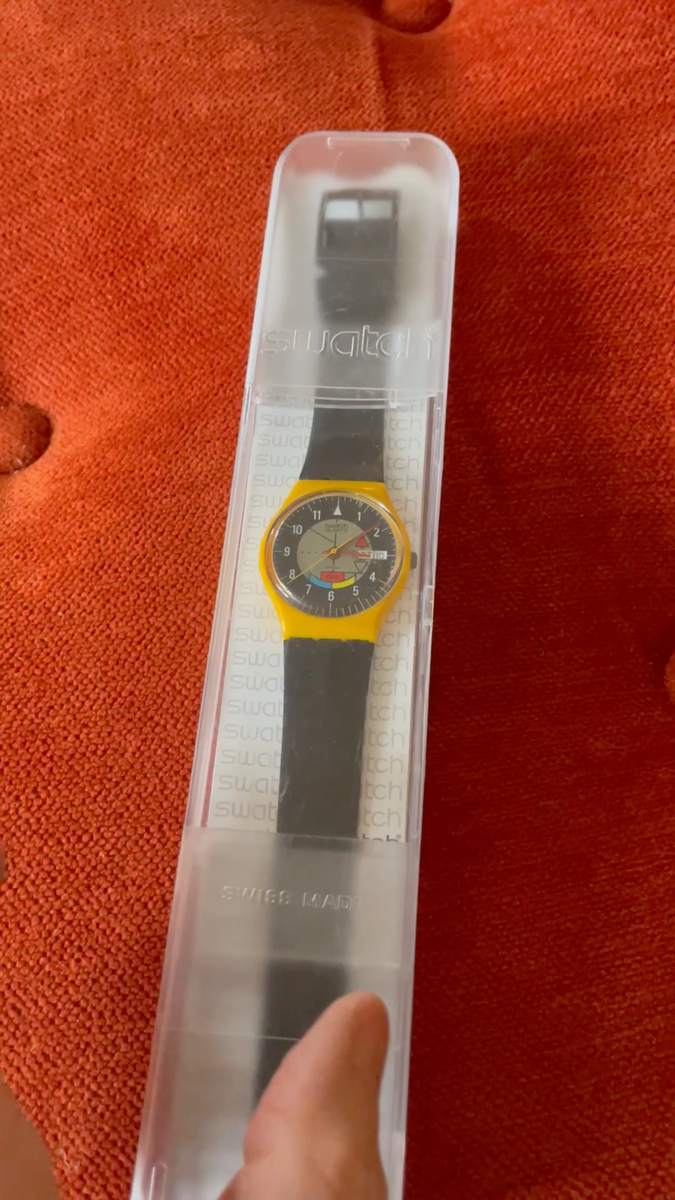 Gorgeous Vintage Swatch Watch Yamaha Racer GJ700 1985 Swiss New