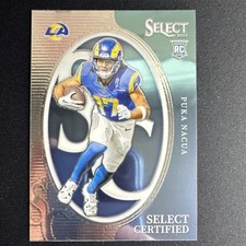 2023 Puka Nacua RC Panini Select Certified Rookies CRO-PNA Los Angeles Rams NFL