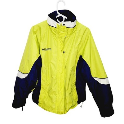 Vintage Columbia Bugaboo 2-in-1 Ski Jacket Neon Colorblock Women s M