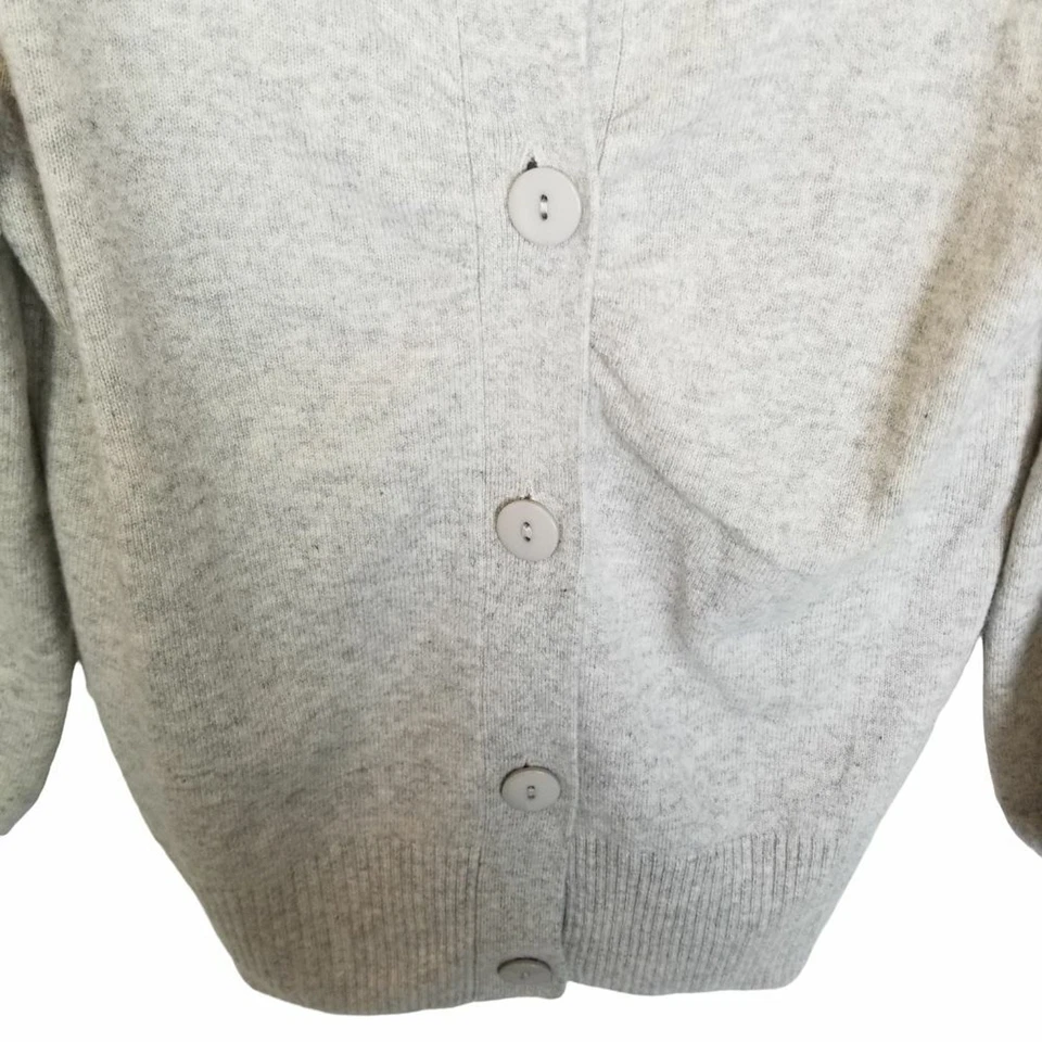 Cárdigan Suéter de Cachemira Diseño Vertical Para Mujer Silencioso Lujo Minimalista S Prep Foto 3 de 4