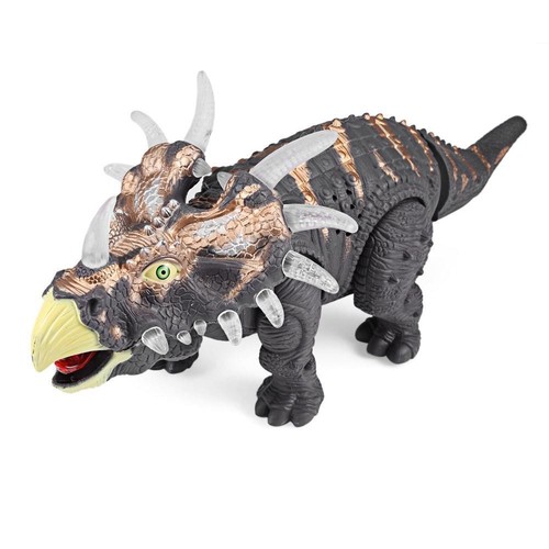Triceratops Dinosaur Toy Detailed Lighted Interactive Moves Sound FAST SHIP! AG3 - Picture 1 of 1