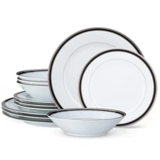 Austin Platinum 12-Piece Dinnerware Set, Service for 4
