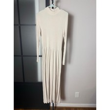 Every Ribbed Turtleneck Midi Dress Size Medium