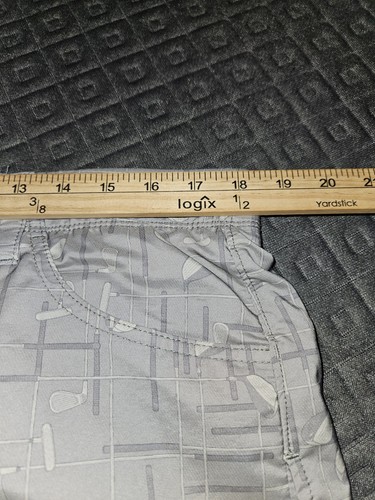 William Murray Golfschläger bedruckt gerade Passform zementgrau Golfhose Herren 34  - Bild 11 von 11
