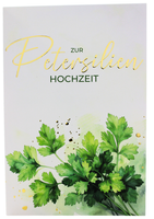 Karte Zur Petersilienhochzeit GlüCkwunschkarte 12,5 Hochzeitstag GrußKarte Karte