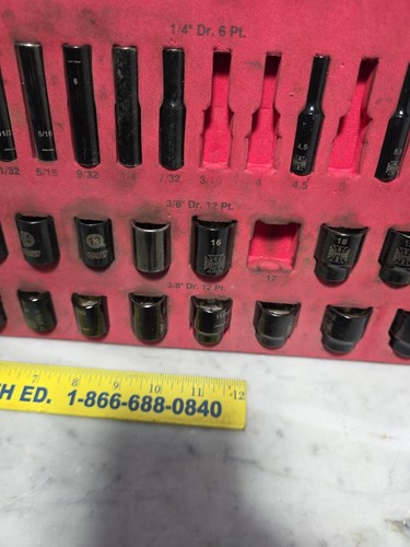 mac tools west coast choppers Socket Set Metric SAE 10mm - Foto 8 di 8