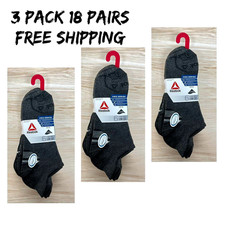 Reebok  Men's Pro Series Cotton Low Cut Socks,3 6-Pack  Free Ship