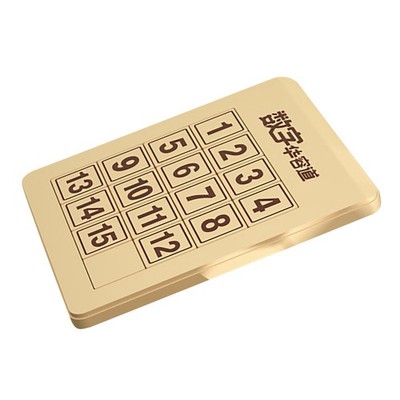 4x4 Magic Cube Number Sliding Klotski Game Cube Puzzle Brain Teaser Toys c