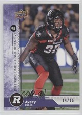 2018 Upper Deck CFL Purple 14/15 Avery Ellis #88 i9i