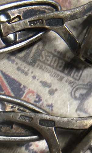 Orecchini Argento Pendenti Anelli Gemelli Vintage Sovietico/Ucraina a Scelta - Foto 112 di 165