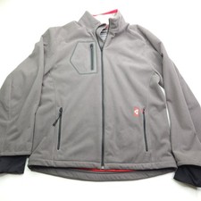 Gerbing Heated 7V Softshell Zip Motorcycle Jacket Gray Men's Large No Battery