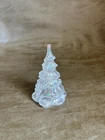 Vintage Fenton Iridescent Glass Christmas Tree Figurine 3”