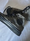 Converse Chuck Taylor All Star Shoes Mens 7 Gray Herringbone High Top Sneakers