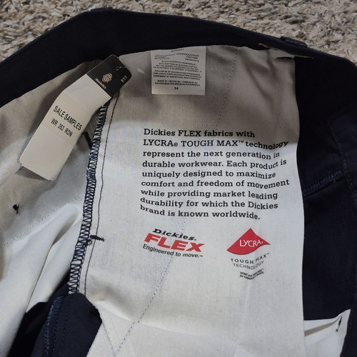 NWT Dickies 11" Flex Cargo Shorts Men’s 34 Blue Regular Fit - Picture 8 of 10