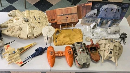 Kenner Star Wars Lot Of Vehicles And Play Sets 1970s-80s Millennium Falcon Parts