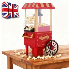 Electric Hot Air Popcorn Maker Machine 1200W – Fat Free Snack Popper Large