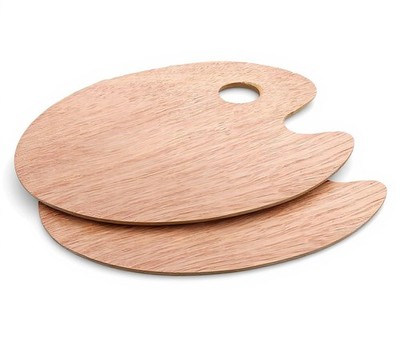 Wooden Paint Palette Artist Palette Painting Palette Oil Paint Palette 2 Pack...
