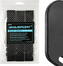 Pickleball Paddle Edge Guard Tape 3 Pack 3K Texture Edge 26mm Width Black