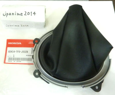 2009-2011 Honda Fit Black Stitched Shift Boot | 83414TF0J52ZB