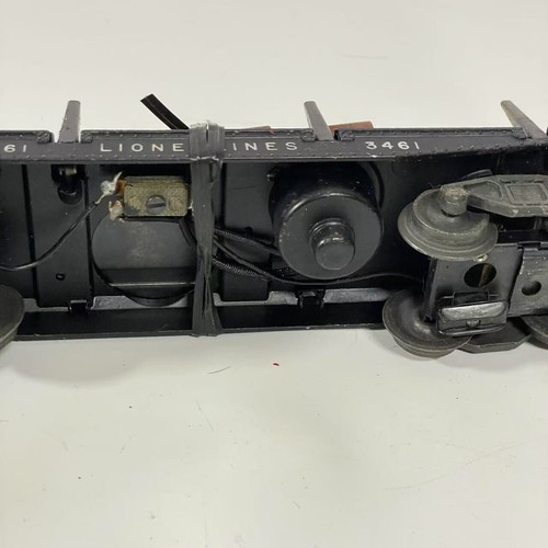 Postwar Lionel 3461 Automatic Lumber Car From 1950-51 with 5 Logs black - Picture 10 of 11