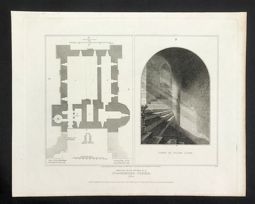 Essex Colchester Kirche Ansichten Plan Beschreibung Geschichte Antiquitäten Drucke 1807 - Bild 4 von 6