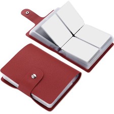 RFID Credit Card Holder Business Card Organizer with 60 Card Slots Prevent Loss