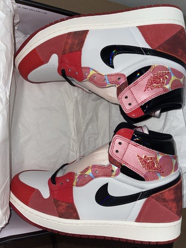 Air Jordan 1 High Spider-Man Across the Spider-Verse Men's Size 9.5 DV1748-601 - Picture 5 of 13
