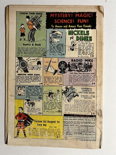 PANIC #9 EC COMICS EDAD DE ORO 1955 SUPERMAN AND WALTER WINCHELL CUBIERTA BAJA CALIDAD - Imagen 2 de 2