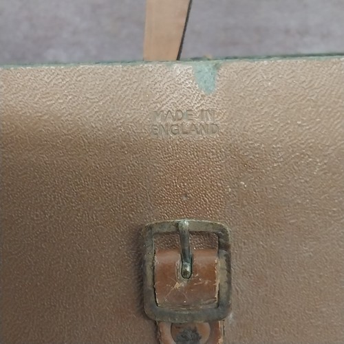 Vintage Small Basic Binoculars West Germany in British Leather Case - Picture 10 of 23