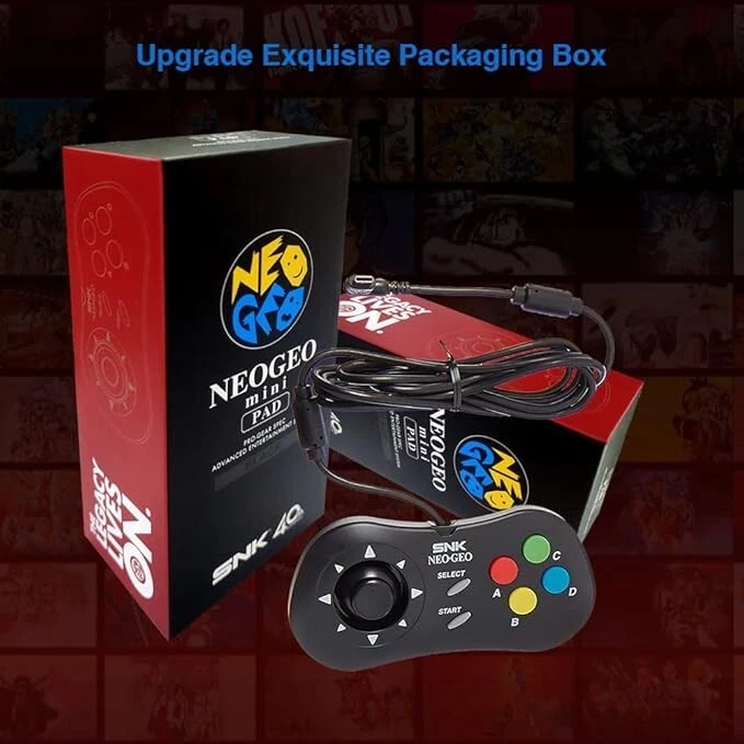 SNK Classic Wired Game Controller for NEO GEO Mini/NEO-GEO Arcade Stick Pro - Image 3 of 4