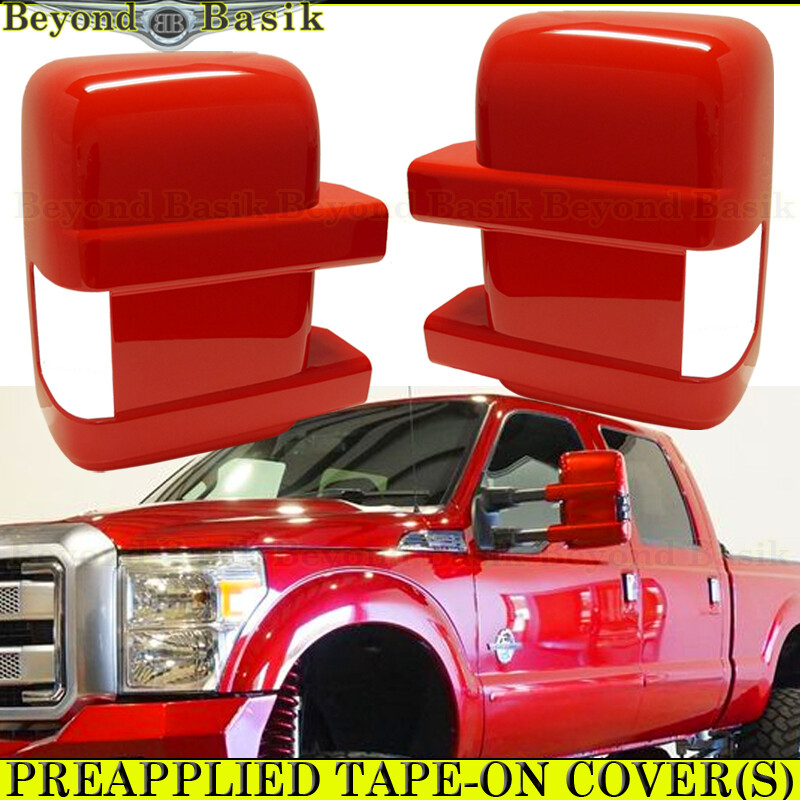 KUAFU Full Mirror Covers For 2017-2021 Ford F250/F350/F450 Super Duty - Chrome Plated With Signal Cut-Out - View #2