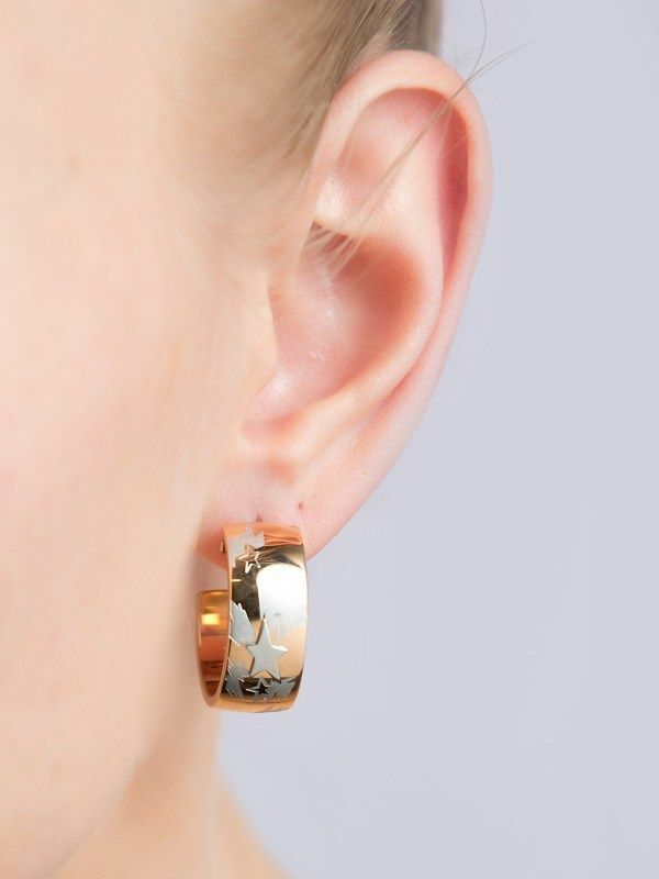 Boucles d'oreilles étoile Thierry Mugler en plaqué or rose pour femme