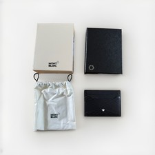 BMW Genuine Montblanc For BMW Wallet With Coin Case Holder Black