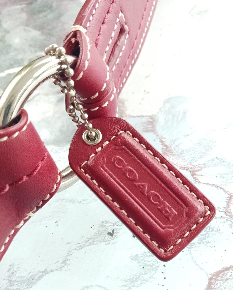Coach F10925 SMALL Vintage Cherry Red Soho Y2K Signature C Canvas