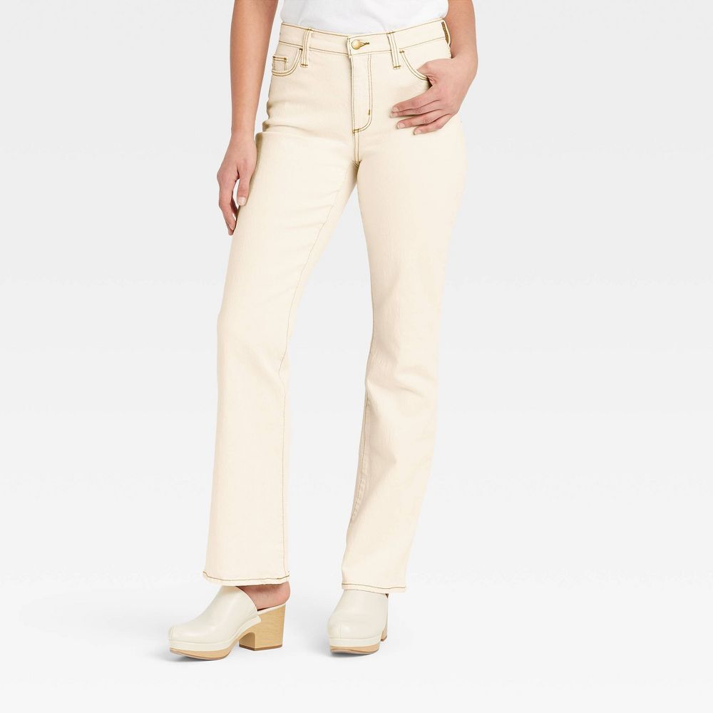 Universal Thread Women's Vintage Bootcut Jeans High-Rise Stretchy Denim