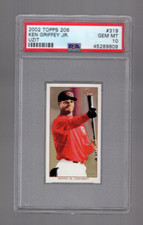 2002 TOPPS 206 UZIT BACK VARIATION #319 KEN GRIFFEY JR PSA 10 GEM MINT SSP POP 2