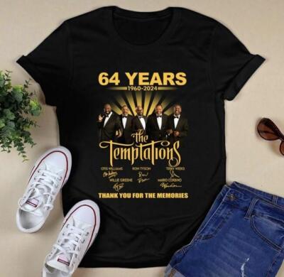 64 Years 1960 2024 The Temptations Thank You For The Memories Shirt,Tour