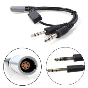 6 Pin Lemo Headset To Ga Adapter Aviation Headset To General For Bose 0 Lemo Ebay