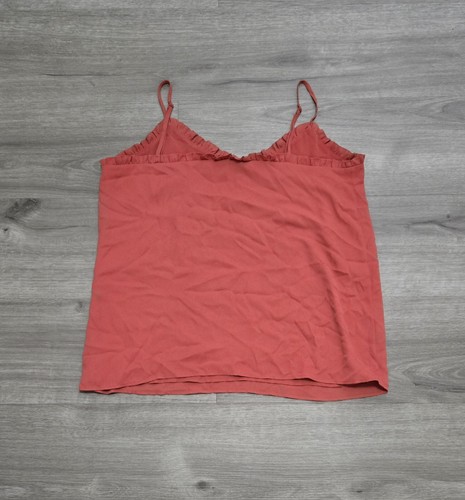 NWOT Ann Taylor LOFT: Polyester Spaghetti Strap Tank Top Red Size Medium - Picture 2 of 6