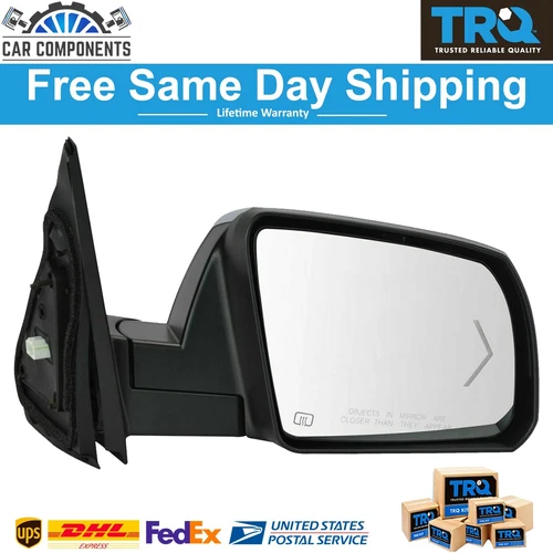 TRQ New Power Folding Heated Signal Chrome Mirror For 2014-2017 Toyota Sequoia
