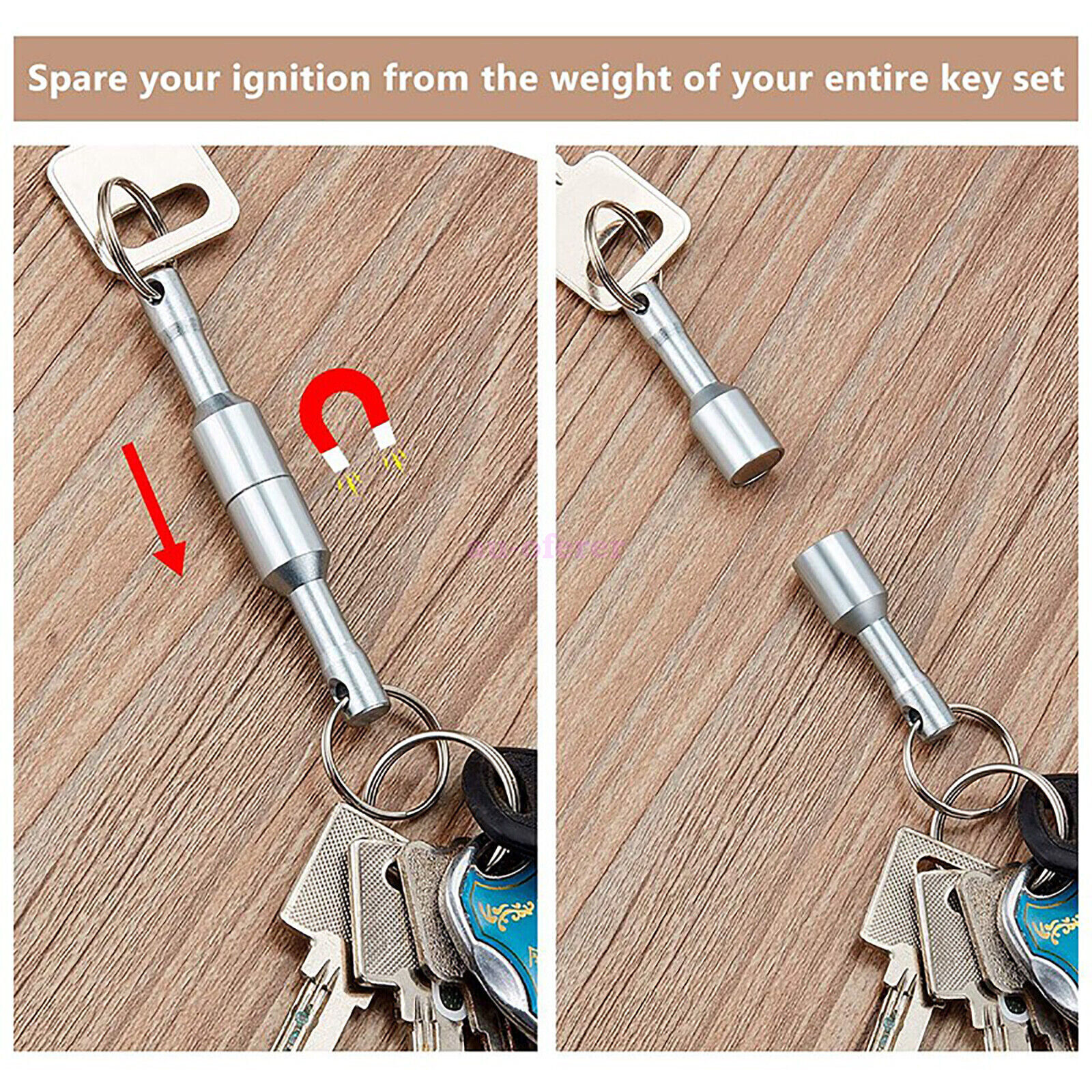 Super Strong Neodymium Keyring Key Ring Hook Chain