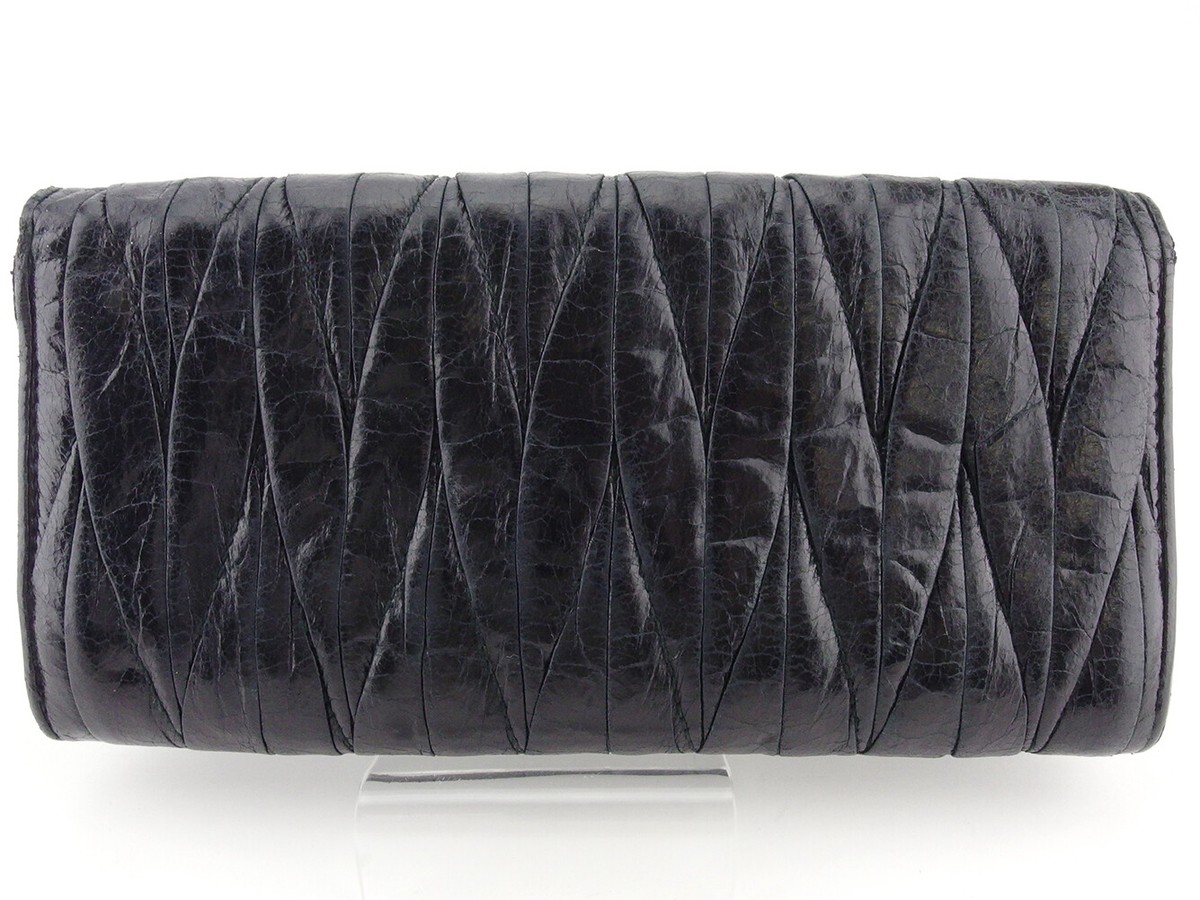 【SALE】 ◆MIUMIU◆Matelasse Leather Wallet 財布 miu miu wallet Materasse leather Authentic USED Q592 | eBay