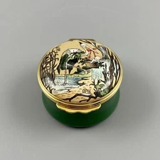 Halcyon Days Smithsonian Welcome To The World Stork Baby Trinket Box