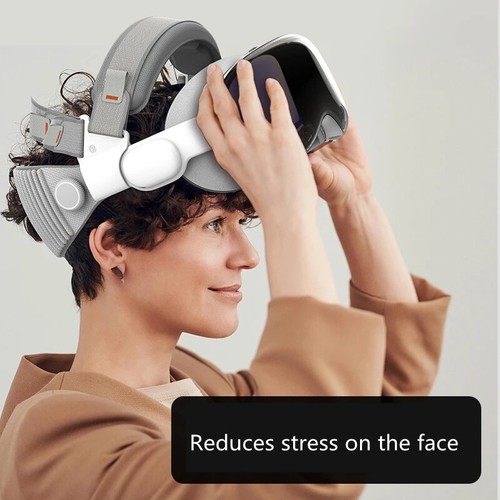 Hibloks Head Strap Adjustable Reduced Stress Headbands For Apple Vision Pro VR - Imagen 7 de 11