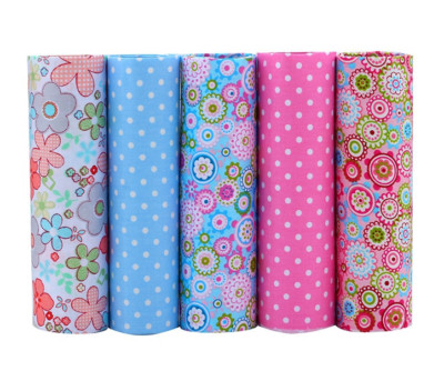 Baumwollstoff Telas Quilt Viertel Quilten Patchwork DIY Nähen Basteln 5 Stück