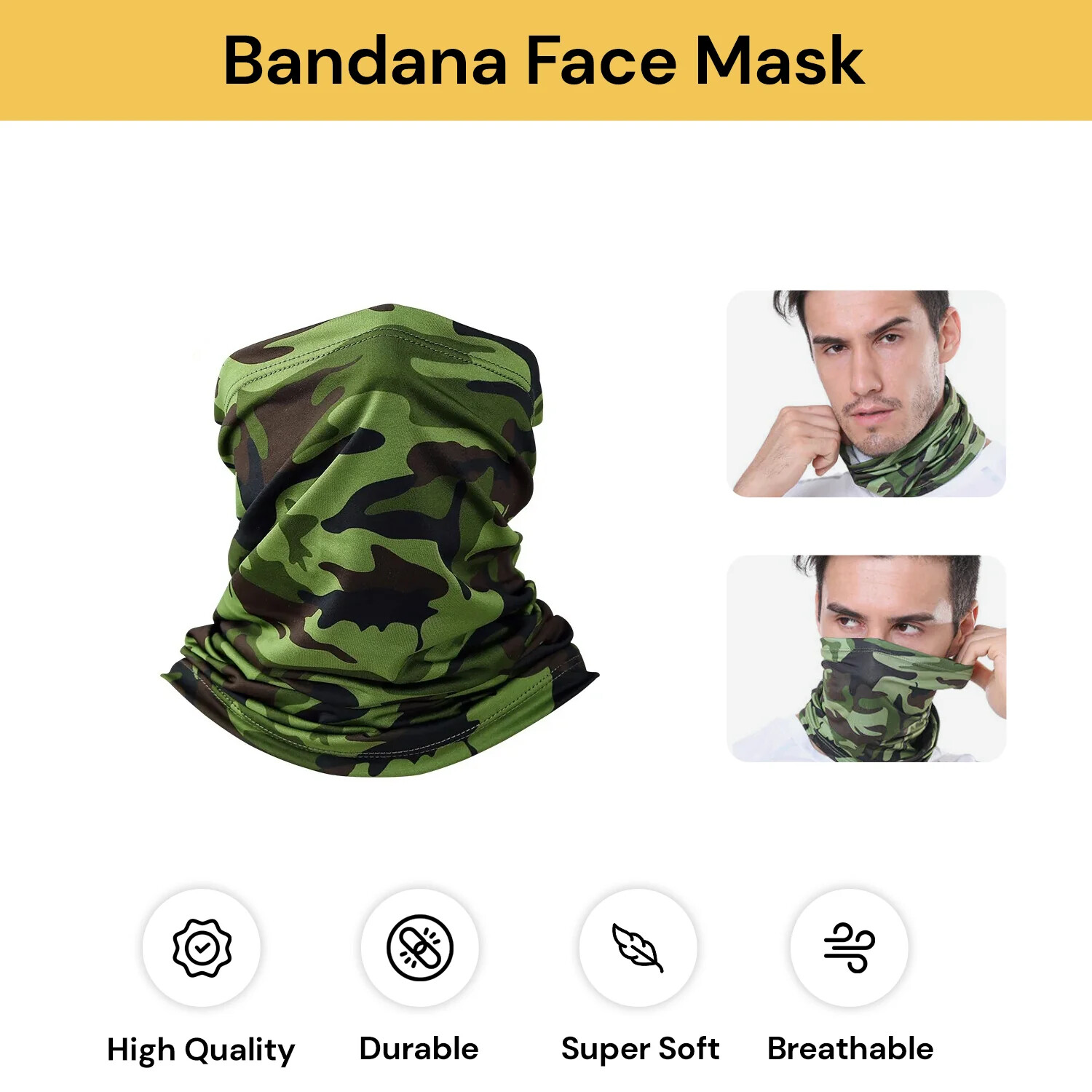 Bandana Face Shield Mask Fishing Headwear Biker Neck Tube Scarf Head