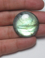 Natural Labradorite Cabochon Round Shape 59.60 ct Loose Gemstone H 5116