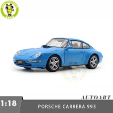1/18 AUTOart 78133 Porsche 911 993 Carrera Blue Metallic Diecast Model Car